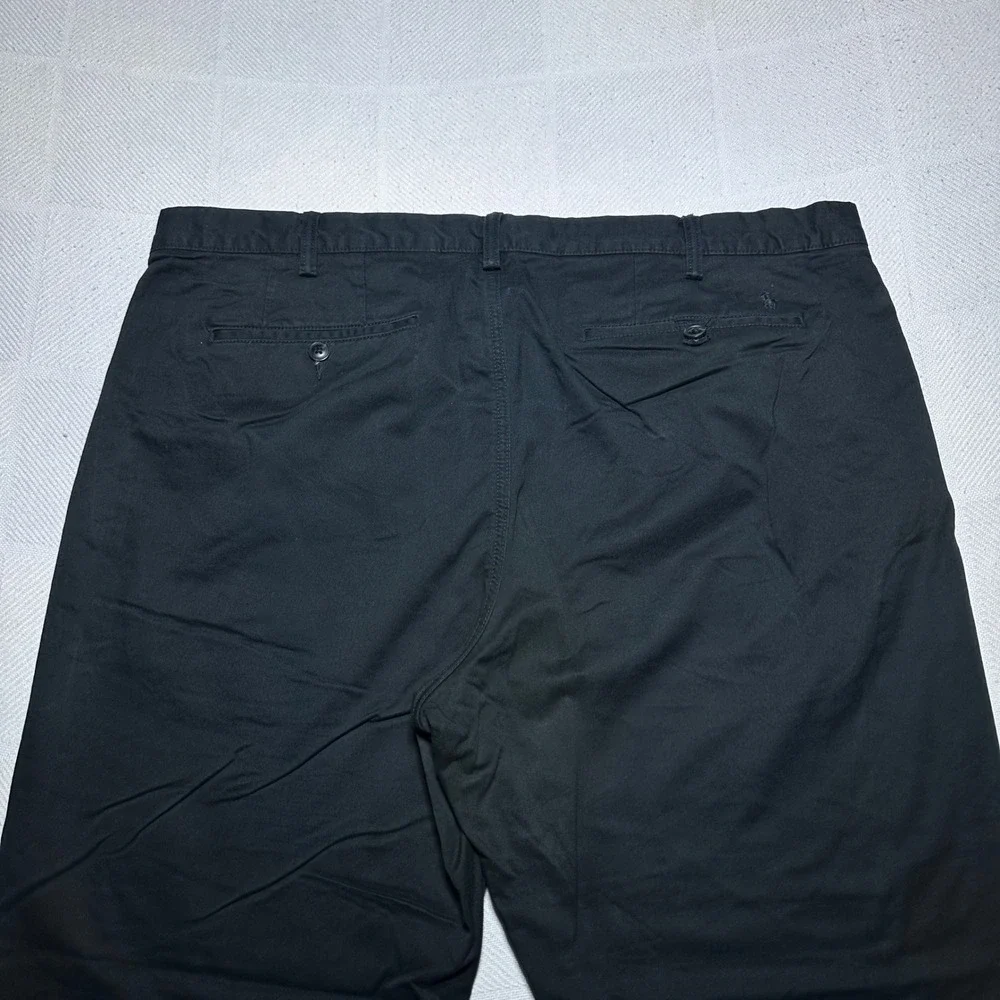 Polo Ralph Lauren Chino Pants Mens 40x30 Stretch Straight Fit Cotton Twill Black